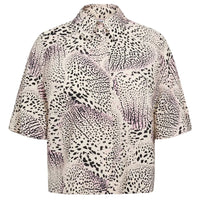 Numph Womens Shirt Shella Whitecap Gray