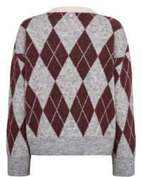 Numph Womens Jumper NUTikla Medium Grey Melange