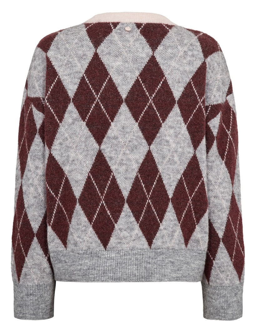 Numph Womens Jumper NUTikla Medium Grey Melange