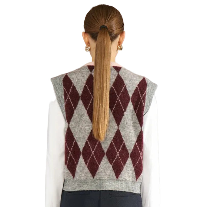 Numph Womens NUTikla Vest Medium Grey Melange