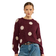 Numph Womens Jumper NUSuri Dot Fig
