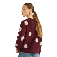 Numph Womens Jumper NUSuri Dot Fig
