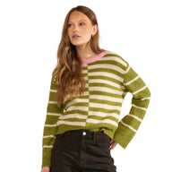 Numph Womens Jumper NURiette Calla Green