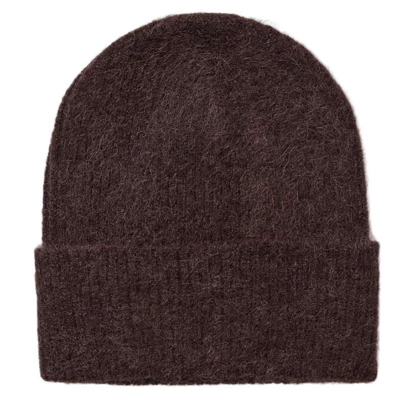 Numph Womens Beanie Hat NUSuri Black Coffee
