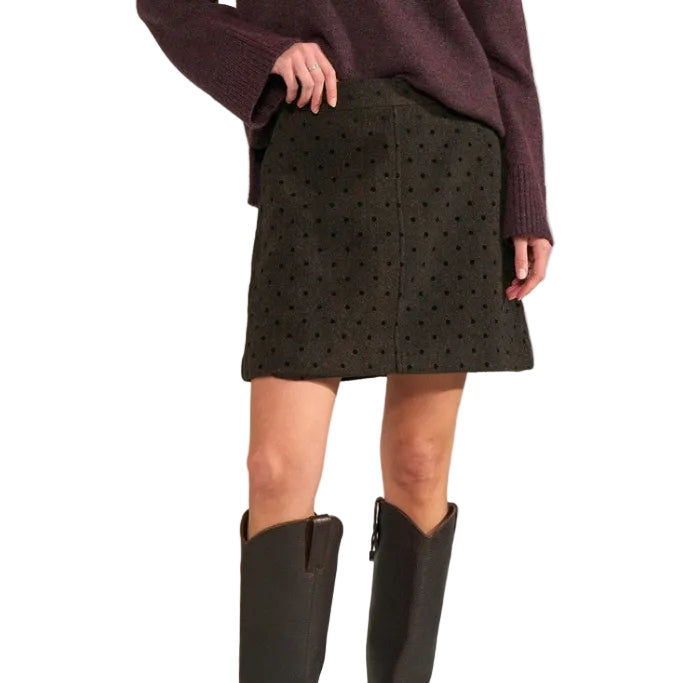 Numph Womens Skirt NUAmia Black Coffee