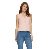 Numph Womens Top Deidra Vest Mangano Calcite