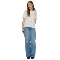 Numph Womens Nudelora T-Shirt Cloud Dancer