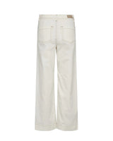 Numph Womens Pants Parisian Cropped Twill Cloud Dancer