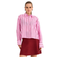 Numph Nujoni Long Sleeved Sleeve Striped Shirt Bonbon