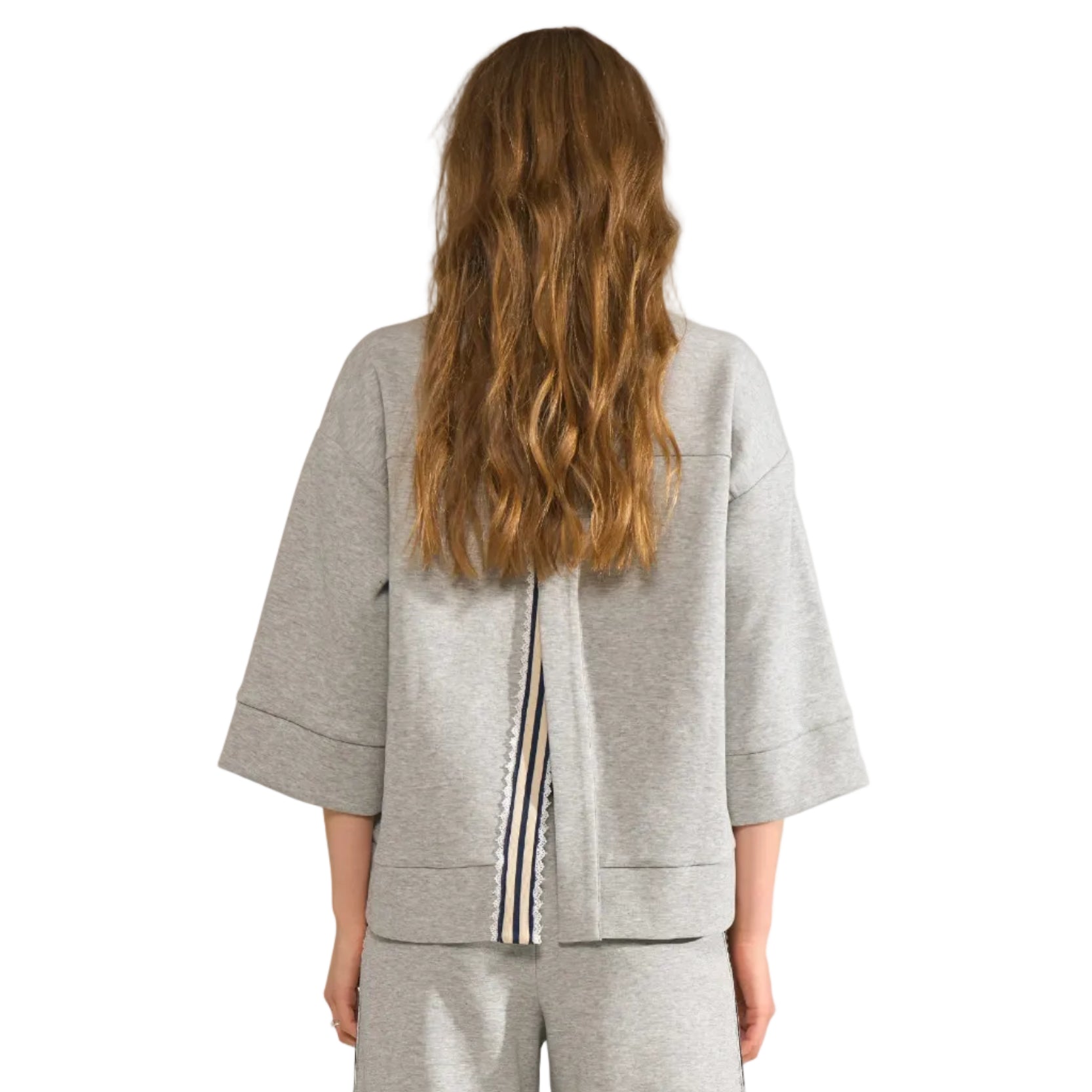 Numph Womens Nunathalie Sweatshirt Grey Melange