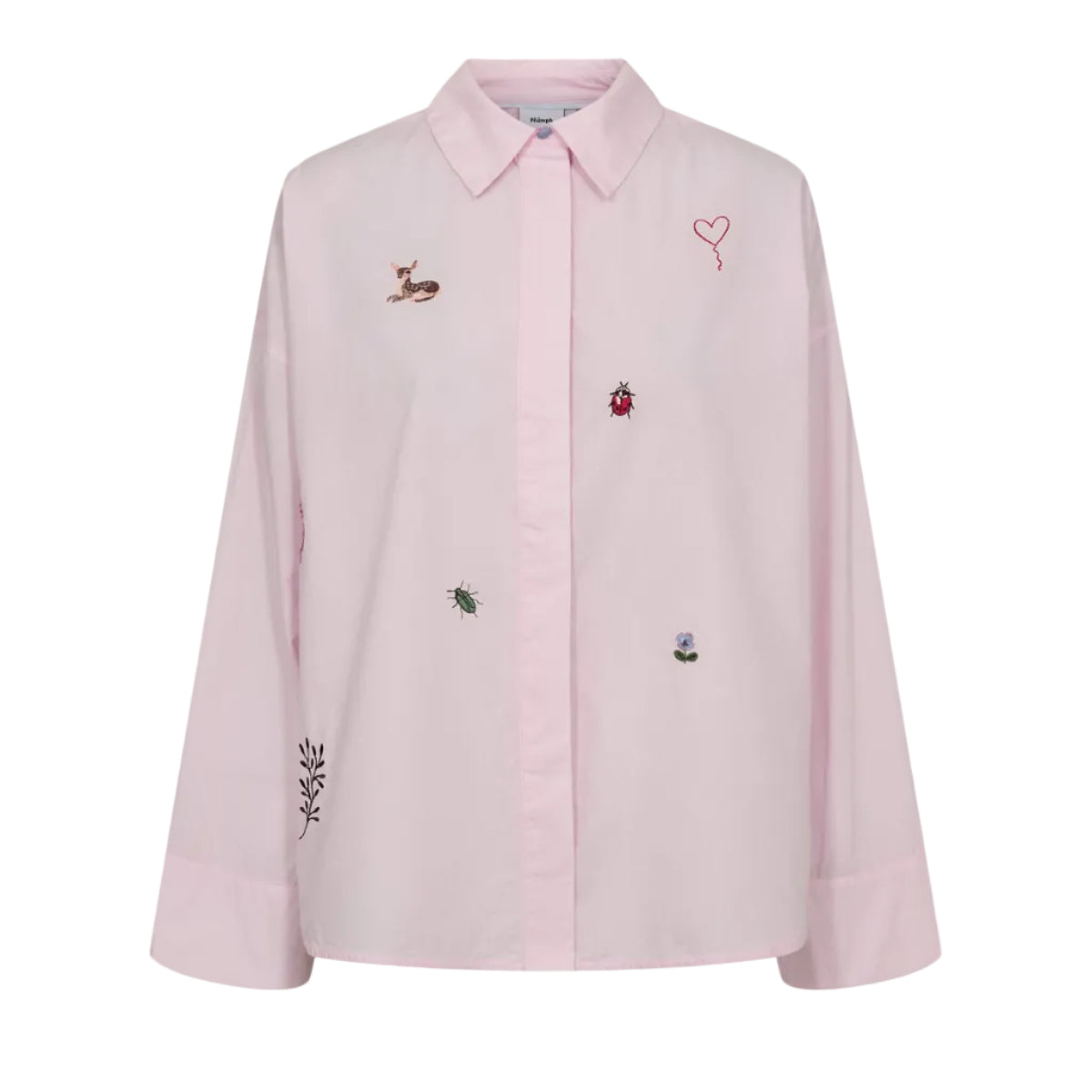 Numph Womens Shirt Nutenja Pink Lady