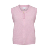 Numph Womens Nufuette Zip Vest Pink Lady