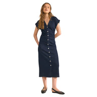 Numph Womens Nualetta Dress Dark Blue Denim
