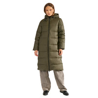 Numph Womens Puffer Arven Long Forest Night