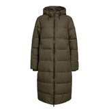Numph Womens Puffer Arven Long Forest Night