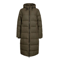 Numph Womens Puffer Arven Long Forest Night