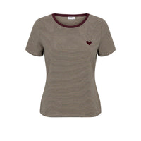 Numph Womens Nualexa T-Shirt Silver Mink