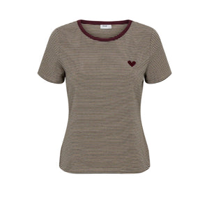 Numph Womens Nualexa T-Shirt Silver Mink