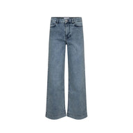 Numph Womens NuParis Wide Acid Jeans Light Blue Denim