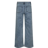 Numph Womens NuParis Wide Acid Jeans Light Blue Denim