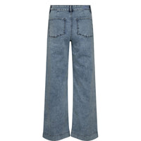 Numph Womens NuParis Wide Acid Jeans Light Blue Denim
