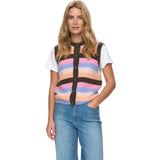 Numph Womens Nuriette Stripy Vest Sea Turtle