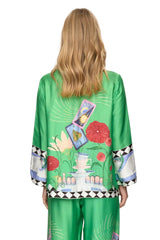 Numph Womens Shirt Nuadelina Vibrant Green