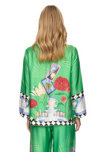 Numph Womens Shirt Nuadelina Vibrant Green