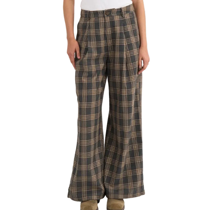 Numph women's trousers nukamala dark grey melange