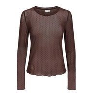 Numph women's top nujinnie chocolate plum