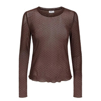 Numph women's top nujinnie chocolate plum