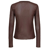 Numph women's top nujinnie chocolate plum