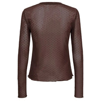 Numph women's top nujinnie chocolate plum