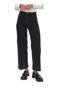Numph Womens Jeans Paris Cropped Black Caviar