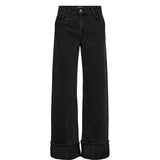 Numph Womens Jeans Toronto Wide Obsidian