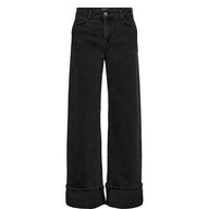 Numph Womens Jeans Toronto Wide Obsidian