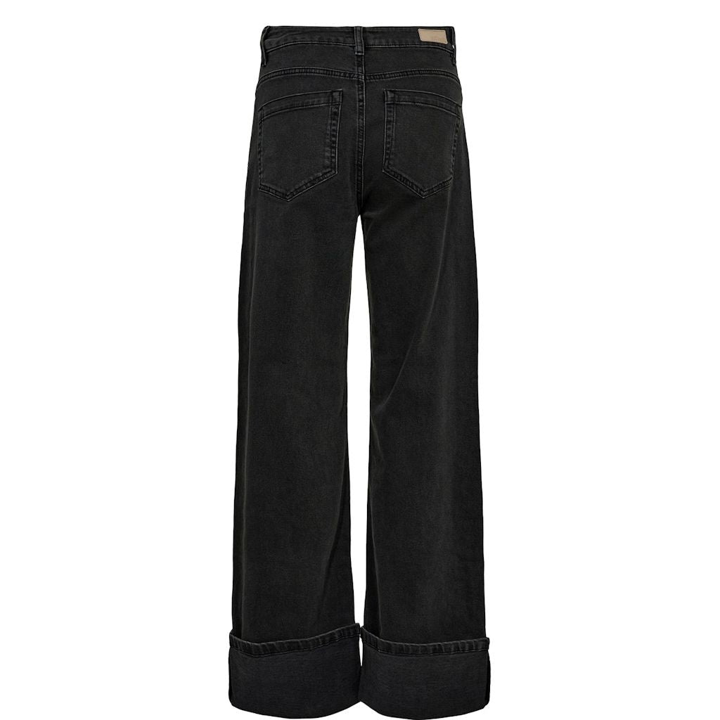 Numph Womens Jeans Toronto Wide Obsidian