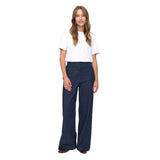 Numph Womens Pants Bussy Denim Long Dark Blue Denim