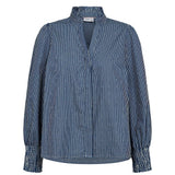 Numph Womens Shirt Emilie Medium Blue Denim