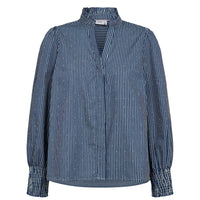 Numph Womens Shirt Emilie Medium Blue Denim