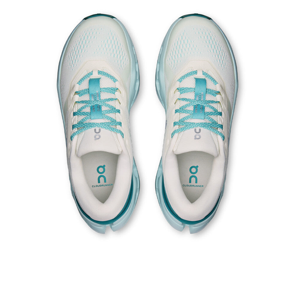 ON Womens Trainer Cloudrunner 3 Ivory/Aquamarine