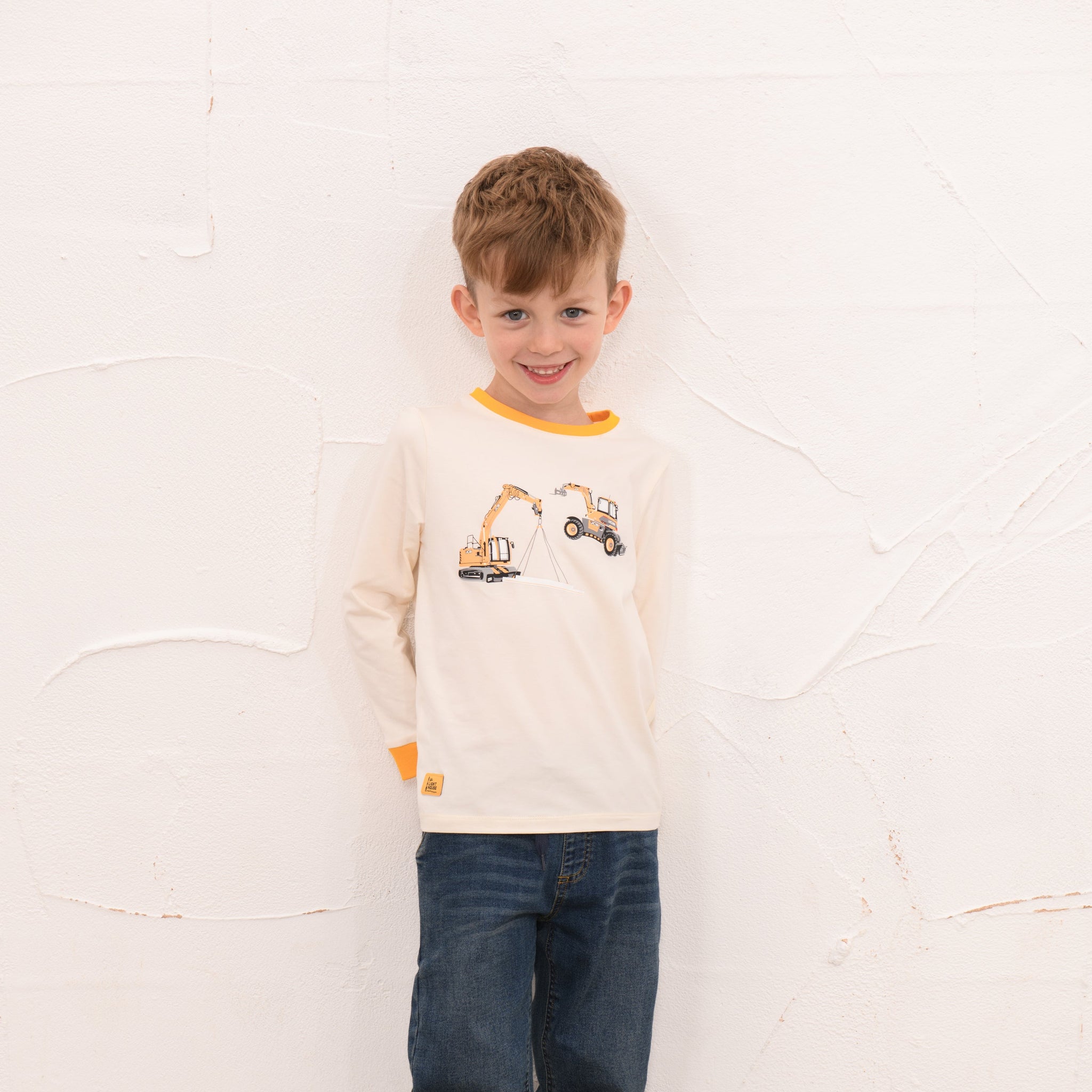 Lighthouse Boys Top Oliver JCB Fastrac