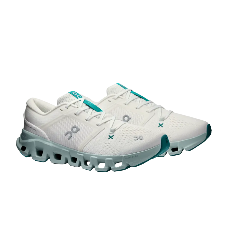 On women's ivory Cloud X 5 trainer