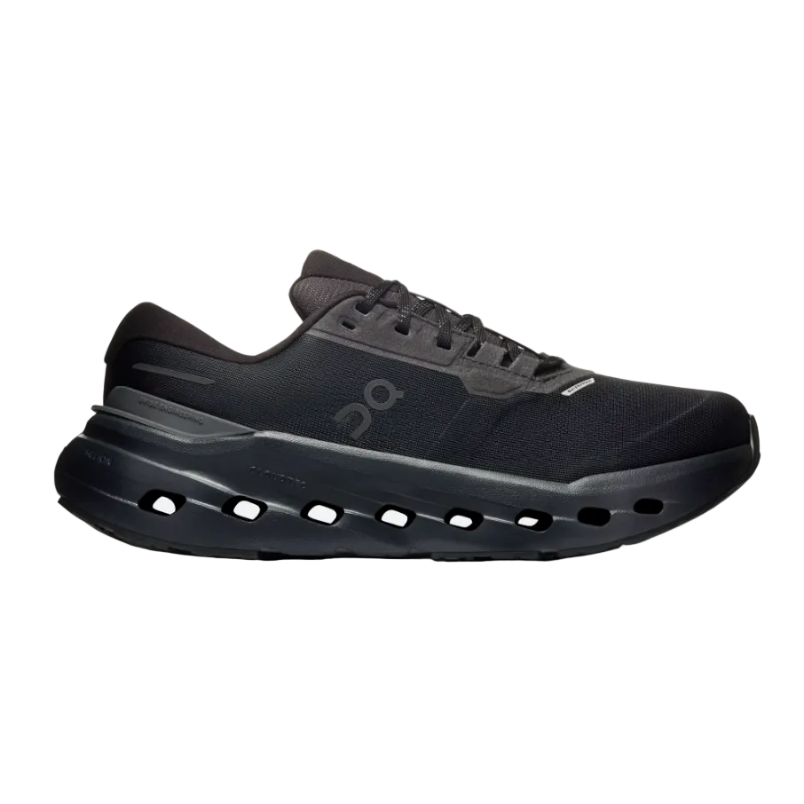 On Cloudrunner 3 women's black waterproof running shoes
