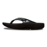 Oofos Womens Oolala Sandal Black Patent - Donaghys