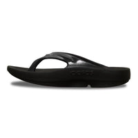 Oofos Womens Oolala Sandal Black Patent - Donaghys