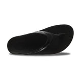 Oofos Womens Oolala Sandal Black Patent - Donaghys