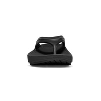 Oofos Womens Oolala Sandal Black Patent - Donaghys