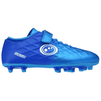 Optimum Ignisio kids' blue moulded-stud rugby boots with easy-fasten strap