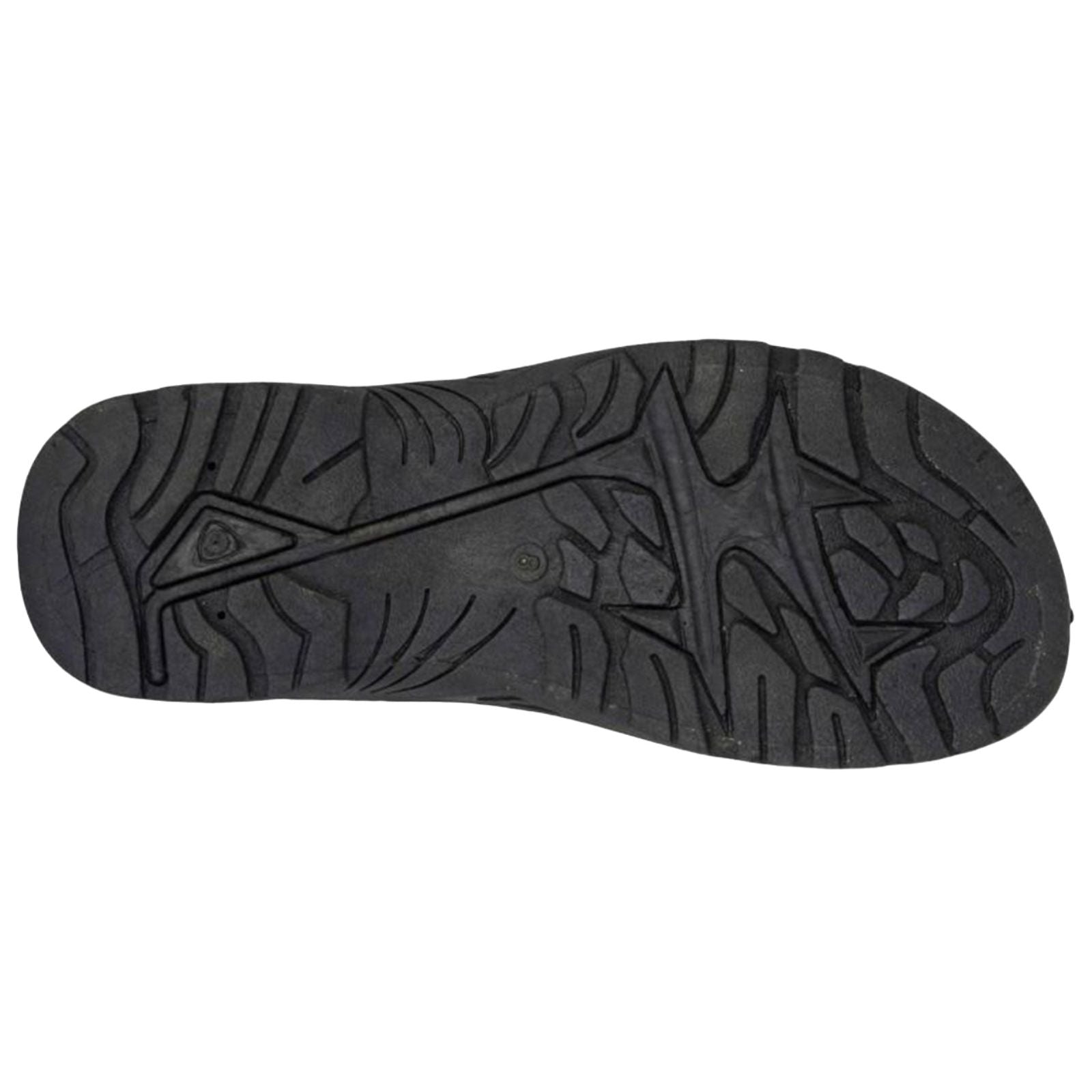 PDQ Mens Triple Touch Fastening Sports Sandal M993A Black/Grey